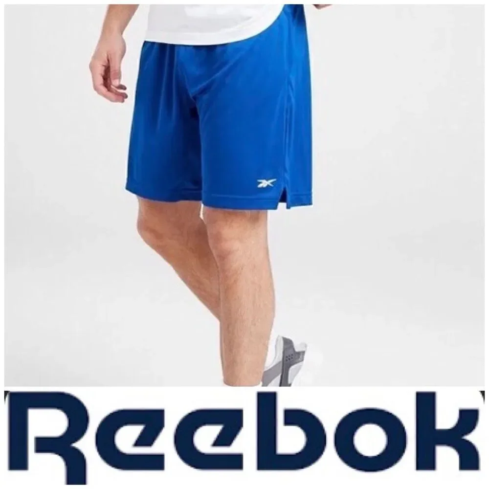 REEBOK - NWT - M Sz Medium Speedwick Active Shorts in Victor Blue. POCKETS!